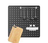 Genérico Peg Board, Wall Mounted Panel, Desk Organization System, Space-Saving Storage Grid, Functional Display for Living Room Craft Study Office Students Kitchen Kids Children Daily Use