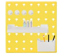 Generico Peg Boards for Walls, 11 Inches Hole Storage Rack, Holee Board Stoorage Racck Kitchean Waall Organizer - Strong Load-Bearing Wall Organizaer Fotr Home, Kitchen Crafts Organization