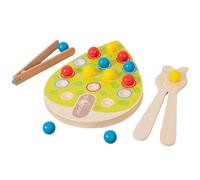 Genérico Peg Panel Beads Game, Bead Matching Game Wood Panel, Interactive Learning Toy for Kids with Colorful Pegs and Board, Educational Activity for Developing Fine Motor Skills, Classification