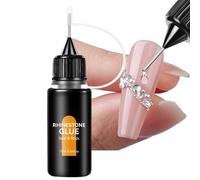 Genérico Pegamento De Diamantes De Imitación Para Uñas, Herramientas De Manicura Adhesivo Fuerte De 10 Ml | Pegamento Adhesivo Para Diseño De Uñas Con Lámpara UV, Para Diseño De Belleza, Manualidades,