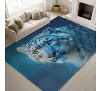 Genérico Pegatinas Antideslizantes & Soporte de TPR Tapete Alfombra Moderno Leopardo Arte Bonito Alfombras Lavables a máquina en Agua fría Alfombra Suave de Pelo Corto 60 x 110 cm