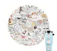 Genérico Pegatinas de versículos bíblicos - Pegatinas bíblicas para Botellas de Agua | Conjunto de 100 para álbumes de Recortes | religiosas Impermeables para Botellas Diario Adolescente Ad