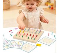 Genérico Pegboard Set, Creative Sorting Puzzle, Brain Training Equipment, Inspired Play Kit, Hand Eye Coordination Accessory, Growth Product, Mixed Shape Pieces For Home School Gift