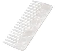 Genérico Peine Antiestático de Acetato Blanco para Cabello Masaje Capilar y Desenredante, Diseño Moderno Adecuado para Uso en Casa y Salón de Peluquería