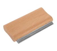 Genérico Peine de dientes grandes de 12,5 cm para caballo y perro, cepillo ergonómico de madera y acero inoxidable para limpieza y protección de la en establos