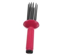 Genérico Peine de pelo rizado pelaje esponjoso gran horquilla peine esponjoso bollos peine estilista peine redondo peina para bucles curly hair styler tool cepillo de rizo el plastico