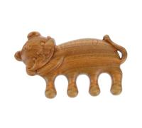 Genérico Peine De Tigre Peine Alisador De Barba Peine Para Masaje Del Cuero Cabelludo Masajeador De Mano Cepillo De Pelo Peine Para Peinar El Cabello Peine Con Forma De Tigre Sándalo Verde