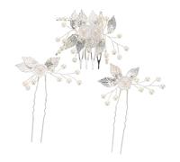 Genérico Peines de Novia Vintage de Aleación con Flores y Accesorios Ligeros para Peinados de Boda y Fiesta Peine y Horquillas Chinas Reutilizables para Dama de Honor y