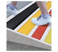 Genérico Peldaños Antideslizantes, for escalones de Madera en Interiores, Paquete de 3 Tiras Antideslizantes precortadas de 39 Pulgadas, agarres de Cinta de Agarre, Impermeables(Red,1.97in/5cm)