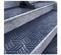 Genérico Peldaños de Escalera for escalones de Madera Alfombra Antideslizante Lavable a máquina Peldaños de Escalera Corredor de Escalera Interior Suave, Poliéster(Blue,25x240cm/0.82x7.88ft)