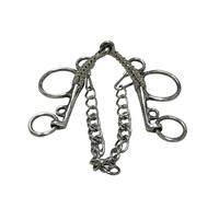 Generico Pelham - Mordaza de acero inoxidable con boca articulada y sacacorchos, 135 mm, equipo de equitación