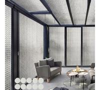 Genérico Película Para Ventanas Reflectante De Calor, Película Para Ventanas De Aluminio Aislante Sin Bordes, Películas Opaca Total Para Ventanas, Tintado Anti-UV Autoadhesivo(100x160cm)