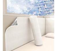 Genérico Película Protectora de Pared Más Gruesa, Revestimiento de Paredes Interiores, Aislamiento Térmico, Resistente A la Humedad Disimula Imperfecciones,Blanca,W 50xL500xH0.3 cm