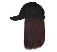 Genérico Pelo Ajustado Pelo Largo Cabello Ajustable Hat Hetero Cap Peluca (B, One Size)