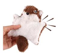 Genérico Peloche De Ardilla Voladora Juguete para Gato - Papel Crujiente Interactivo con Sonido hacia | Modelo Resistente Pro Diseño Accesorio Mordedor Cojín 1 Ud