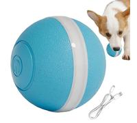 Generico Pelota de juguete interactiva para gatos - Juguete interactivo saltante inteligente | Bolas para perros recargables con evitación de obstáculos y luz LED, para ejercicio, entretenimiento en