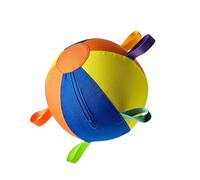 Genérico Pelota De Pastoreo para Perros - Juguete Inflable Resistente A Desgarros con Cubierta Asa | Pelota Gigante Floral con Bomba Y Revestimiento | para Razas Medianas Grandes Pastor Australiano