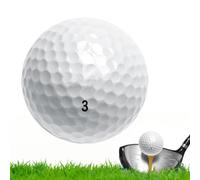 Genérico Pelota Golf Triple Capa - 42,7mm Pelota Entrenamiento Swing Putt | Pelotas Práctica Swing Putt | Accesorio Putter Entrenamiento Interior, Golfista Habilidad, Blanca (1 Pieza)