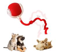 Genérico Pelota Interactiva para Gatos, Juguete Interactivo para Gatos y Perros, 2026 Nuevo Pelota interactiva Perro, Duraderos y Recargables por USB, Pelotas Giratoria AutomáTica de 360° (Rojo)
