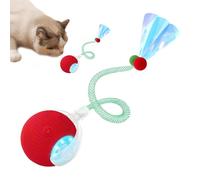 Genérico Pelota Interactiva para Perros,Juguete Automático Inteligente para Gatitos con Cola Elástica de Malla - Accesorios para Mascotas Juego De Ejercicio Entrenamiento Y Diversión En El Suelo