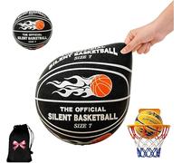 Genérico Pelota Silenciosa de Baloncesto, Balon Silencioso Baloncesto, Bola de Baloncestos Silenciosa de Tamaño 7 para Entrenamiento Al Aire Libre en Interiores (Tailla 7)