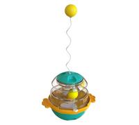 Generico Pelota Snack para gatos - Bola teaser oscilante ajustable a 360 grados, juegos para perros con dispensador de premios | Cachorros y perros Interior Exterior Caza Noia