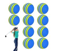 Generico Pelotas de golf de práctica para jardín | 10 bolas de entrenamiento de esponja para práctica y juego | Equipo de calentamiento para junior senior aficionados principiantes curso exterior