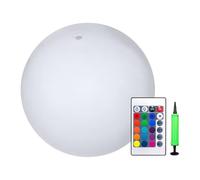 Genérico Pelotas De Playa Iluminadas, con Diseño Que En La Oscuridad, 38 Cm, Bolas Flotantes De Luz Nocturna LED, Decoración De Verano Junto A La Piscina, Diseño Portátil Y, para Patio Trasero,