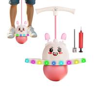 Genérico Pelotas Saltarinas con Asas para Niños | Tabla De Equilibrio Saltarina - Saltador Elástico con Cuerda Ajustable para Deportes Juegos Niños Y Adultos