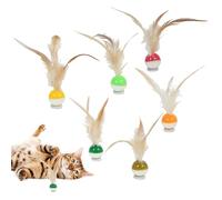 Genérico Pelotas Saltarinas para Gatos, Juguete Interactivo para Gatos con Diseño De Frutas, 6 Unidades, Actividad Divertida para Gatitos Que Incluye Juego, Rebote, Persecución Y Lanzamiento En