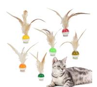 Genérico Pelotas Saltarinas para Gatos | Juguete Interactivo para Gatos con Diseño De Frutas | 6 Unidades, Actividad Divertida para Gatitos Que Incluye Juego, Rebote, Persecución Y Lanzamiento En