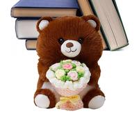 Generico Peluche Animales - Muñeca sosteniendo un ramo de flores | Peluche San - Regalo Para Esposa Mamá Navidad Cumpleaños Boda San