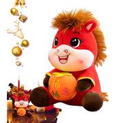 Genérico Peluche Caballo | Caballo De Peluche para Año Nuevo Chino - Mascota Dios Prosperidad 2026 Muñeco Cartoon Paz para Estudiante Adulto Niño Salón
