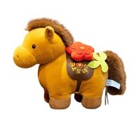 Genérico Peluche Caballo - Muñeca Adorable de Diseño Chino de 20 Centímetros,2026 Animales de Peluche - para Niños, Niñas y Pequeños, Favoritos de de Cumpleaños, Año Nuevo, Guardería y