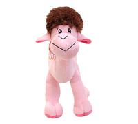 Generico Peluche camello - 11 pulgadas | Animal realista de pluche del desierto para niños y guardería, paquete de 1, suave granja, marrón/rosa, lindo peluche dromedario árabe