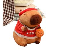 Genérico Peluche Capibara - Muñeco Temático de Pelota Deportiva Adorable | Animal de Peluche Suave,para Niños Adultos Familia Amigos, Decoración de Hogar y Automóvil