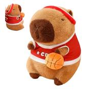 Genérico Peluche Capibara | Peluche Capibara Disfrazado con Uniforme De Baloncesto Suave De 23 Cm,Peluches Realistas | para Niños Niñas Habitación Infantil Casa Escuela Oficina Sofá