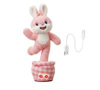 Genérico Peluche Conejito Lindo, Bonito - Juguete de Peluche Que Habla y Baila | Animales De Que Hablan,para Preescolar, Guardería, Cumpleaños, Sala de Juegos, Hogar, Niñas, Niños y Pequeños