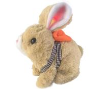 Genérico Peluche Conejo | Animal Compañero Realista Lindo Caminando y Aboyante | Juguete para Niñas Niños | para Regalos Educación Aprendizaje Compañero Juego Decoración Hogar
