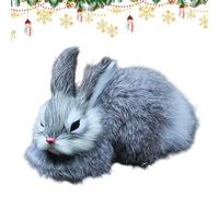Genérico Peluche Conejo - Decoración navideña Adorable Figura de peluche de conejo para mesa, compañero de sueño suave, muñeca en sala de estar, cama, estantería, habitación de niños, oficina, sofá