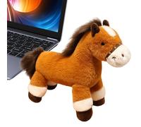 Genérico Peluche de Caballo - 2026 Juguete De Felpa Mascota Equino para Festival De Primavera | Muñeca de Animal Compañero - per Natale Compleanno Casa Ufficio Divano Soggiorno Camera da Confort