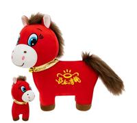 Genérico Peluche De Caballo, 25cm Peluche 2026, Peluches Abrazables Año Nuevo Chino para Hogar Dormitorio Guardería Viaje Aula
