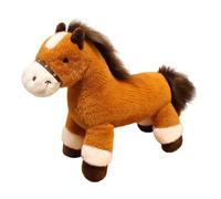 Genérico Peluche de Caballo Juguete,Mascota del Año del Caballo 2026 | Muñeca de Peluche Suave,per Natale Compleanno Casa Ufficio Divano Soggiorno Camera da Confort