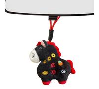 Generico Peluche de caballo: mini colgante de bendición con muñeca de algodón con temática del zodiaco, suave accesorio de cordón de recuerdo de mascota | regalos festivos para fiestas de cumpleaños