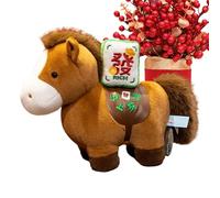 Genérico Peluche de Caballo - Muñeca Adorable de Diseño Chino de 20 Centímetros,2026 Animales de Peluche | para Niños, Niñas y Pequeños, Favoritos de Fiesta de Cumpleaños, Año Nuevo, Guardería y