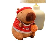 Genérico Peluche de Capibara | Muñeco Temático de Pelota Deportiva Adorable | Animal de Peluche Suave,para Niños Adultos Familia Amigos, Decoración de Hogar y Automóvil