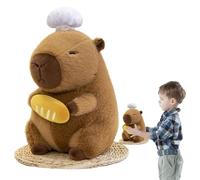 Genérico Peluche de Juguete de Capibara, Animal de Peluche de Capibara - Precioso Juguete de Peluche de carpincho de - Almohada de Felpa Chef Capybara, Juguete de Capybara de 11 Pulgadas para abrazar