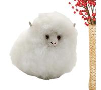 Genérico Peluche De Oveja Relleno - Decoración Realista Cordero de Peluche - Muñeca Oveja Adorable Juguete | Decoración para Hogar Sala Oficina Estantería Dormitorio Y Espacios Interiores