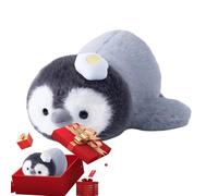 Genérico Peluche de pingüino, Juguete Suave para, 1 Pieza, Animal de Peluche de pingüino, Almohada de Felpa acostada, Linda decoración de Copo de Nieve de Manzana, para cumpleaños de niños y niñas