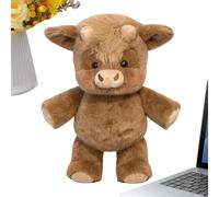 Genérico Peluche De Vacas Que Corre, 45cm Muñeca De Peluches Des Vacas Des Las Tierras Altas, Lindo Peluches V-ACA Corriendo, para Aliviar El Estrés Y Brindar Apoyo, Niños Adultos
